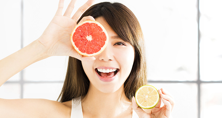 Take vitamin c for bright and glowing skin. 