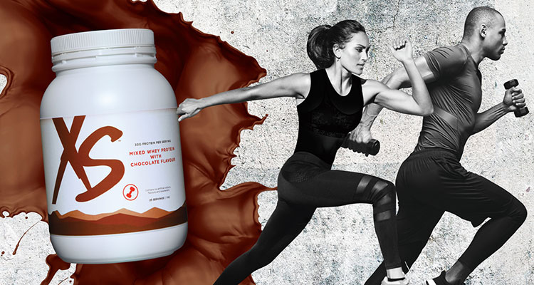 XS Mixed Whey Protein with Chocolate Flavour Nutrition and Energy 